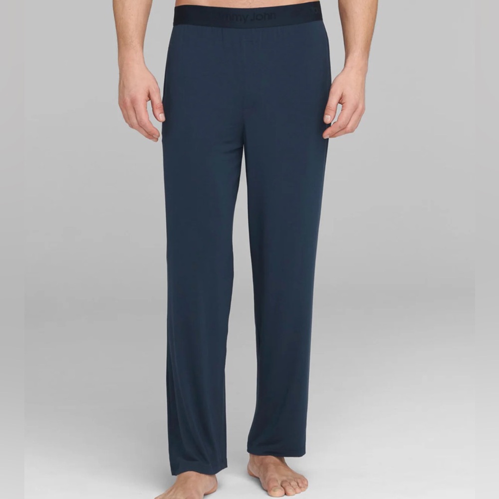 NWT TOMMY JOHN Second Skin Pajama Pant Long Navy Large SOFT! New!